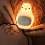 Aolyty LED Silicone Night Light, Penguin Alarm Clock, Nursery Pat Night Lamp, Rechargeable Clock Light, Bedside Lamp for Kids