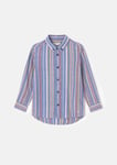 Angel & Rocket Boys Noah Textured Multi Stripe Shirt - Blue - Size 10Y