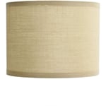 Licht-erlebnisse - Abat-jour Tissu Crème Cylindre E14 pour lampe de table - Crème