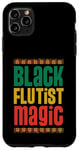 Coque pour iPhone 11 Pro Max Flûtiste noire magique style africain noir fière flûtiste