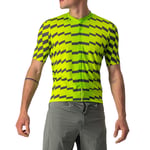 Castelli Unlimited Sterrato Short Sleeve Cycling Jersey - Electric Lime / Dark Grey 2XLarge Lime/Dark