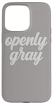 Coque pour iPhone 15 Pro Max Cheveux gris gris argenté pour vieillissement