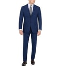 DKNY Men's Suit Dress Pants, Blue Plaid, 42W x 30L