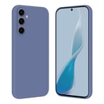 Tveinan Coque pour Samsung Galaxy A35 5G Étui de Protection, Coque Silicone Liquide Ultra Mince Souple Cover TPU Fine Housse de Protection Antichoc Case pour Samsung A35 5G, Bleu