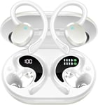 Rulefiss Wireless Earbuds Headphones with HD Mic Bluetooth 5.3 Headphone - White