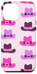 Coque pour iPhone 12 Pro Max Pink Cowboy Hat Cute Cowgirl Hats Long Live Western Cowgirls