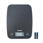 GRIFEMA GA2004 Digital Kitchen Scales, Food Weighing Scales with LCD Display, (1g-5kg) Weight Grams and Oz for Baking and Cooking, Batteries Included