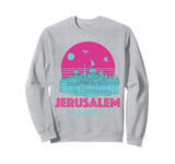 Jerusalem Souvenir Israel Skyline Jewish Israeli Women Men Sweatshirt