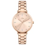 Lacoste Montre Analogique à Quartz pour femme avec Bracelet en Acier Inoxydable couleur or rose clair - 2001250