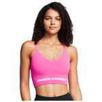 Under Armour Sports Bra Ladies Seamless Support Low Vest Crop Top Removable Pads