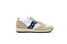 Saucony Men's Jazz Original Vintage Sneaker, White Navy, 6.5 UK