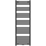 Sogood - doporro Radiateur de Salle de Bain Sèche-Serviette 180x60cm Radiateur Tubulaire Vertical Chauffage à Eau Chaude Gris-Noir