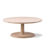 Fredericia Furniture - Pon Sofa Table Ø90 cm, Såpad ek - Småbord & sidobord