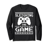 Ugly Xmas Sweater Video Game Controller Gamer Christmas Long Sleeve T-Shirt