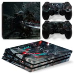 Kit De Autocollants Skin Decal Pour Console De Jeu Ps4 Pro Ma?Tre Sekiro Mortel 11 Personnage De Console De Jeu Kambat, T1tn-P4pro-1793