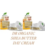 Dr Organic Shea Butter Face Day Cream 50ml -2 pack