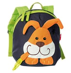 sigikid 24218 enfant garçon et fille, sac à dos lapin, bleu/vert/orange