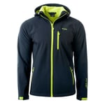 Elbrus Miesten Iver Soft Shell takki, Musta/Keltainen Vihreä UTIG1923_blackyellowgreen