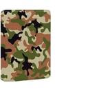 Étui avec Kindle Paperwhite,Compatible avec L'Étui Arrière en Cuir Kindle 8Th/10Th pour Paperwhite 1/2/3/4 Auto Sleep/Wake Smart Cover Camouflage Vert Kaki, Kindle 8Th Gen 2016