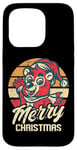 Coque pour iPhone 15 Pro Merry X-Mas Teddy Bear Pull de Noël moche Père Noël