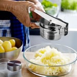 Stainless Steel Potato Ricer Masher Puree Vegetable Fruit Juicer Handheld Mincer