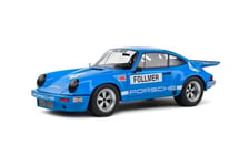 Porsche 911 RSR #4 IROC Riverside 1974 Bleu George Follmer 1:18 Solido