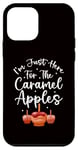 Coque pour iPhone 12 mini Caramel Apple - Je suis juste là pour les pommes au caramel