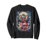 Power Rangers Mighty Morphin' Megazord Starry Night Poster Sweatshirt