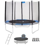 Trampoline rond 300cm avec filet, échelle, bâche et kit ancrage - RALLI 300