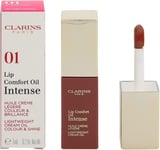 Clarins Lip Comfort Oil Intense - 01 Intense Nude, 7ml - BRAND NEW