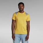 G Star Raw Mens G-Star RAW Flight Deck T-Shirt - Yellow Cotton - Size Large