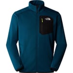 The North Face Mens Crest Full Zip (Blå (MIDNIGHT PETROL/TNF BLACK) Small)