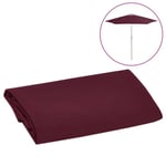 BONNE - Anti-UV Jardin Tissu de remplacement pour parasol d'extérieur Bordeaux 300 cm78578