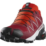 Salomon Men's Speedcross Gore-Tex Running Shoe, Red Dahlia/White/Black, 11.5 UK