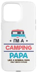 Coque pour iPhone 15 Pro Max Camping-car glacière Nature Lover Camping Papa Like Normal Papa