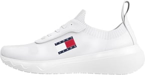 Tommy Jeans Women Running Trainers Shoes, White (Ecru), 38