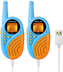 talkie walkie enfant 8 Canaux bleu orange