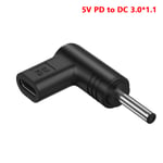 USB C PD till power Universal 5/9/12V Typ C till likström J 5V-3.0x1.1