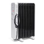 Aigostar Hubery-Radiateur à bain d'huile 2500W, 13 éléments. 3 niveaux de puissance et thermostat réglable. Protection contre la surchauffe et les basculements. Économie d’énergie.