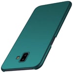 Arkour Coque Galaxy J6 Plus 2018, Simple Élégant Ultra Fine Case avec Finition Matte Rigide Cover Extra Slim Mince Housse Étui pour Samsung Galaxy J6+ 2018 (Gravier Vert)