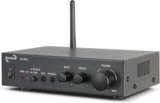 Cs-Pa8 Mini Amplificateur Numérique Stéréo Avec Bornes À Visser, Antenne Bt Intégrée Et Prise Casque Noir