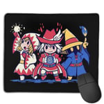 Final Fantasy The Three Mages Customized Designs Non-Slip Rubber Base Gaming Mouse Pads for Mac,22cm×18cm， Pc, Computers. Ideal for Working Or Game