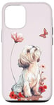 Coque pour iPhone 12/12 Pro Shih Tzu Papillon Chiens Mignons Shih Tzu