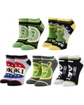 OFFICIAL MARVEL COMICS LOKI ALL OVER DESIGN 5 PAIRS OF ANKLE SOCKS