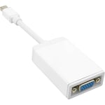 InLine 17192 C Adaptateur, Mini DisplayPort mâle vers VGA Femelle Blanc