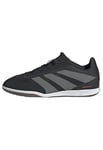 adidas Predator Club Sala Indoor Football Boots Kids, core Black/Grey Four/Lucid red, 2 UK Child