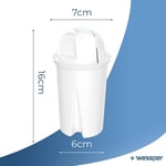 Wessper Cartouches Masses Filtrantes Aqua Classic pour Cruche Dafi , Brita 4pz