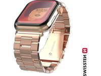 Swissten Metal Band For Apple Watch 38-40 Mm Rose Gold