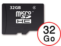 Blu Life One X2 Mini Carte Mémoire Micro-SD 32 Go + Adaptateur de qualité by PH26®