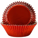 Cacas - Muffinsform 45 stk rød metallic